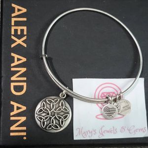 Alex and Ani Endless Knot Bangle Bracelet